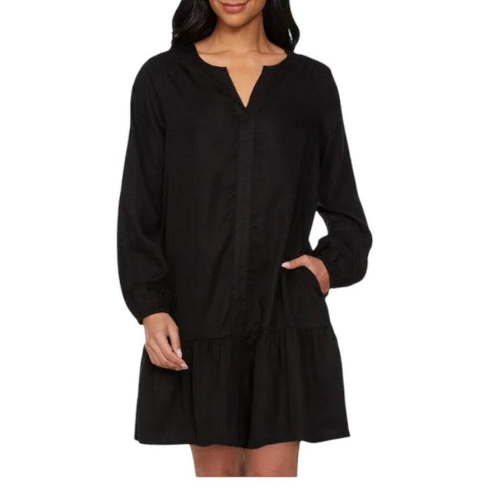 NEW Buffalo Long Sleeve Lyocell Dress | Black